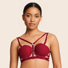 Black Padded Front Open Very Sexy Push Up Bra Panty Set