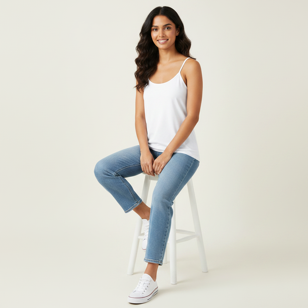 Seamless Spaghetti Strap Camisole Top